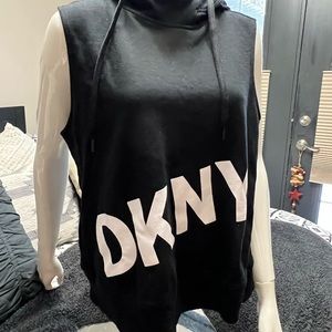 XL DKNY sleeveless hoodie.
